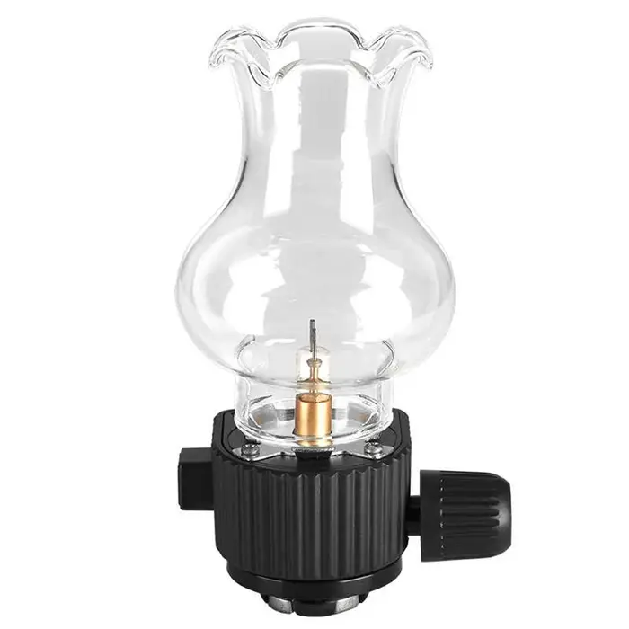 Lampe à gaz de tente extérieure vintage pour cartouche de gaz – Lanterne à gaz compacte avec faible 