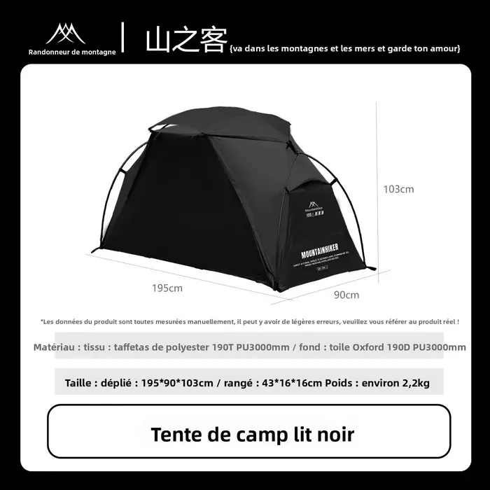 Tente de camping individuelle MOUNTAINHIKER