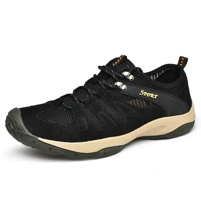 HIKEUP – chaussures d'alpinisme en cuir véritable pour hommes