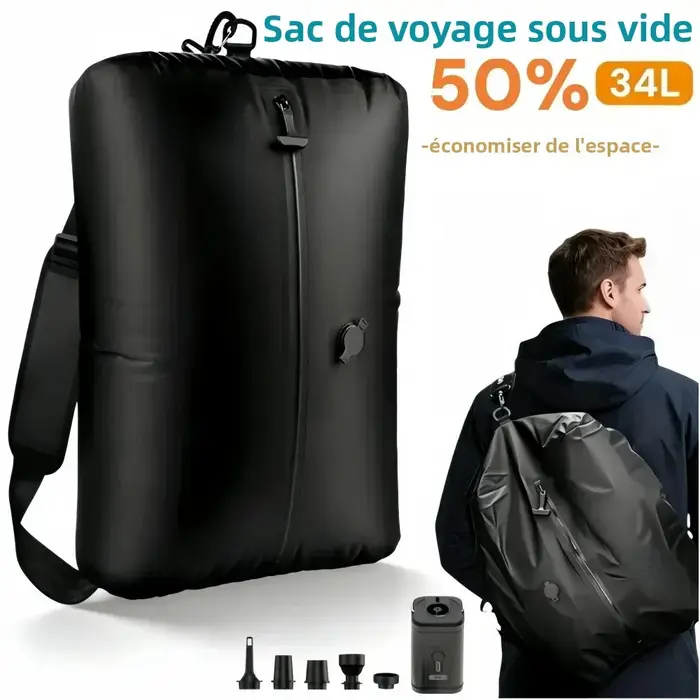 Sac à dos de compression sous vide 34L avec pompe à air