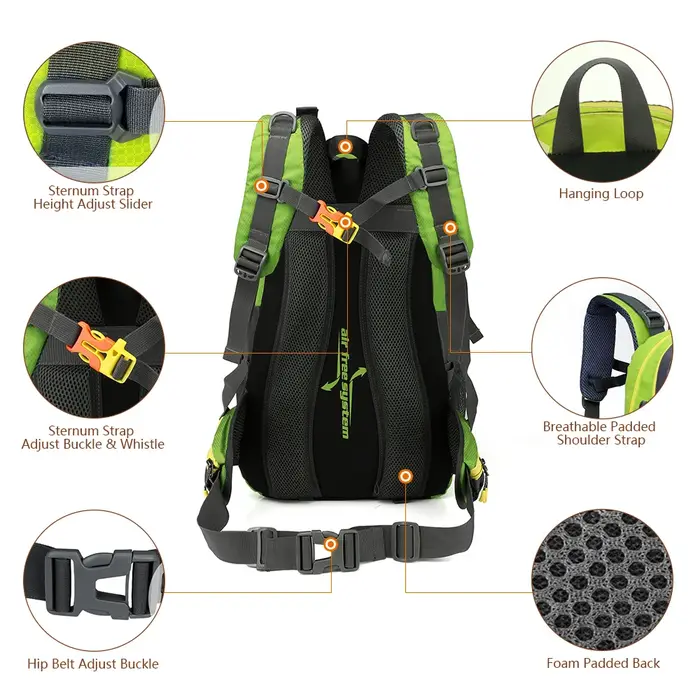 40L résistant à l'eau voyage sac à dos Camping randonnée ordinateur portable sac à dos Trekking escalade sacs à dos