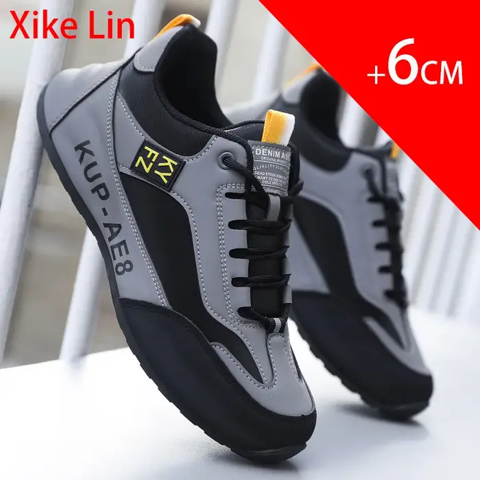 Chaussures rehaussantes de haute qualité, légères, imperméables, en cuir, durables, confortables, différents styles
