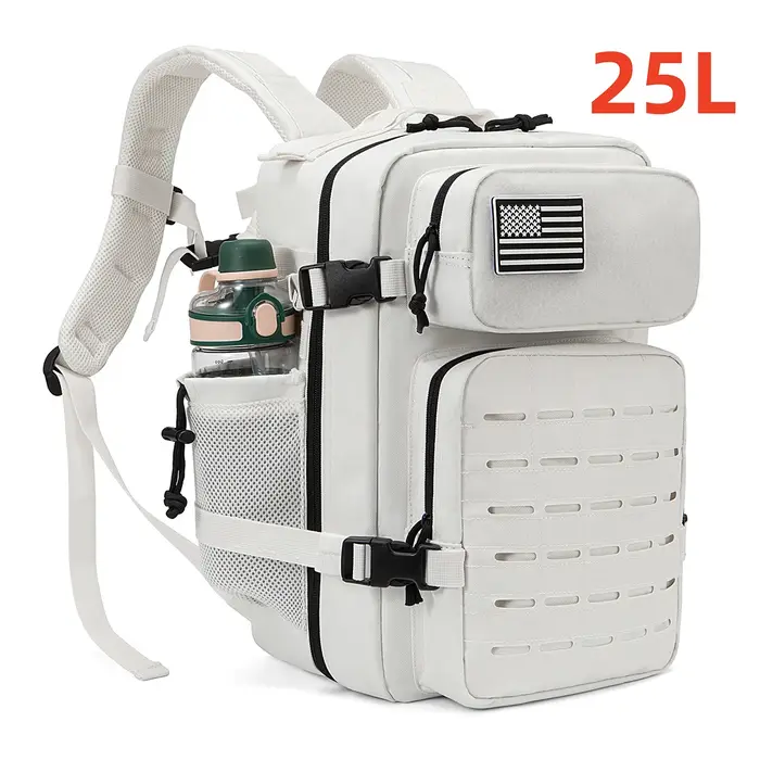 Sac à dos tactique 25L/45L pour hommes et femmes, sac de survie en plein air, petit sac à dos d'écol