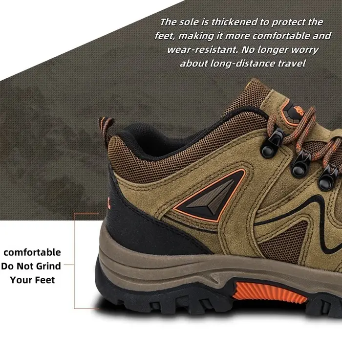 Chaussures de randonnée en plein air antidérapantes et résistantes à l'usure pour hommes