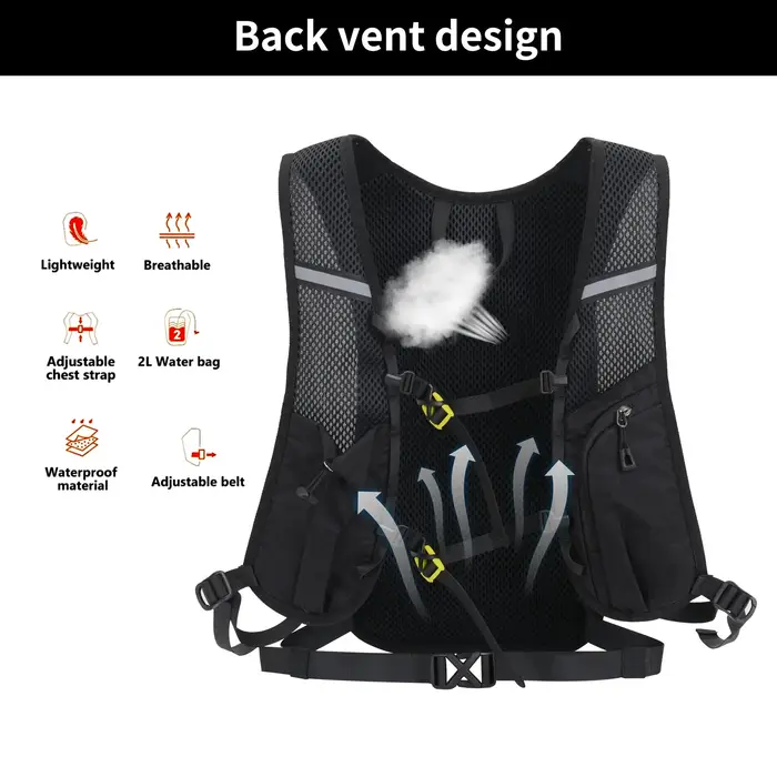 Sac à dos de randonnée gilet d'hydratation sac de course escalade en plein air cyclisme sac à dos de vélo sport vessie