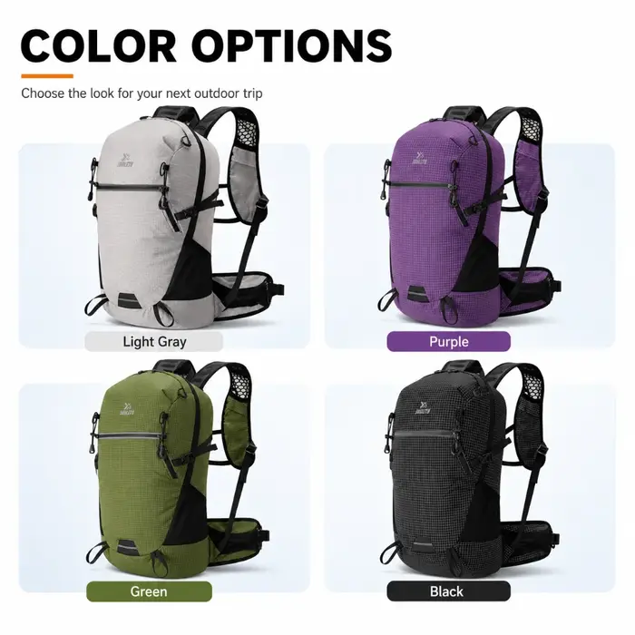 Sac à dos de randonnée 28L avec sac banane, léger, imperméable, sangle à coussin d'air, sac à dos multifonctionnel pour la randonnée en plein air et le camping