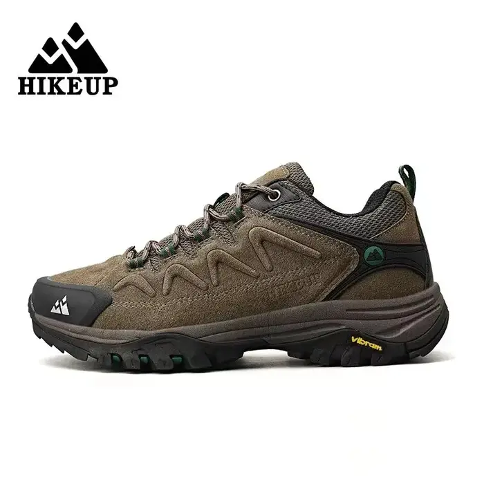 HIKEUP-Chaussures de Randonnée en Cuir pour Homme, Baskets de Trekking Touristique, d'Escalade, de J