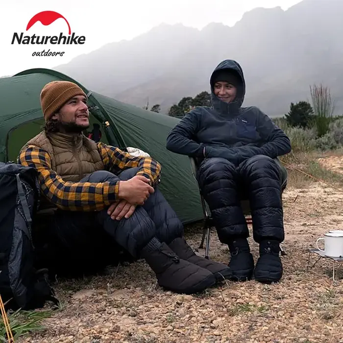 Natureifa-Pantalon de camping en duvet pour homme et femme, pantalon de randonnée, pantalon thermiqu