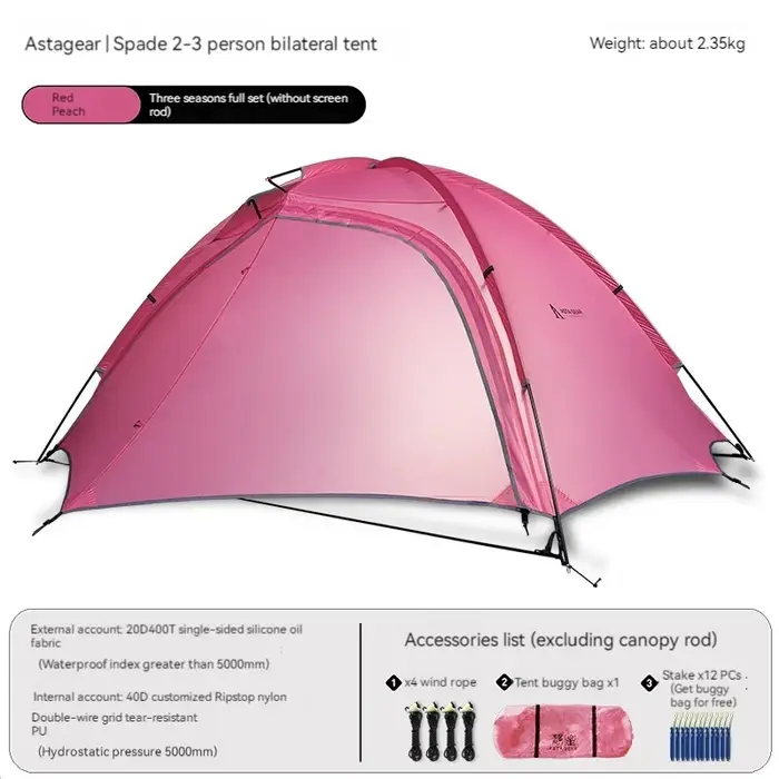 ASTA GEAR-Tente de camping professionnelle en plein air