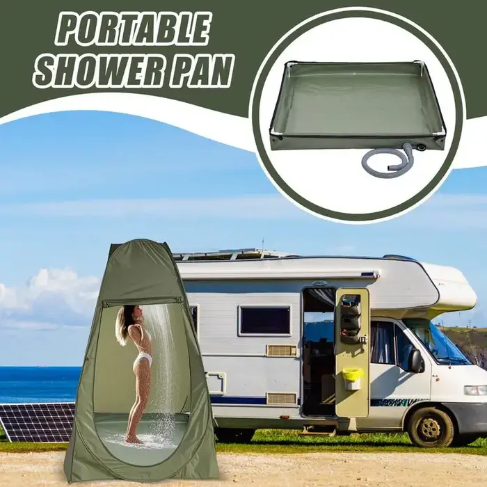 Base de sol de tente de douche pliable