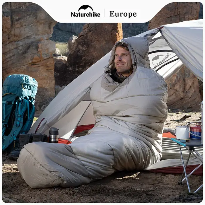 Naturehike Camping randonnée sac de couchage Portable automne hiver épaississement chaleur résistant au froid coton sac de couchage NH21MSD03