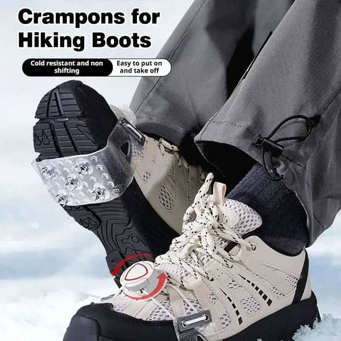 1 paire de Crampons réglables à 5 pointes