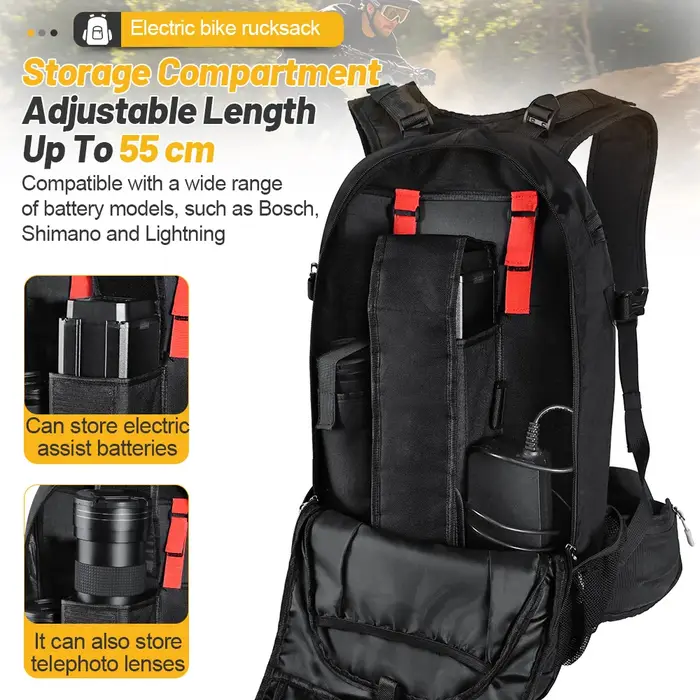 Sac à dos pour vélo, sac de batterie pour vélo électrique