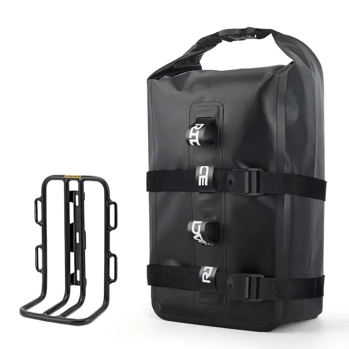 RIDERACE Portable étanche vélo fourche sac PVC 8L en alliage d'aluminium
