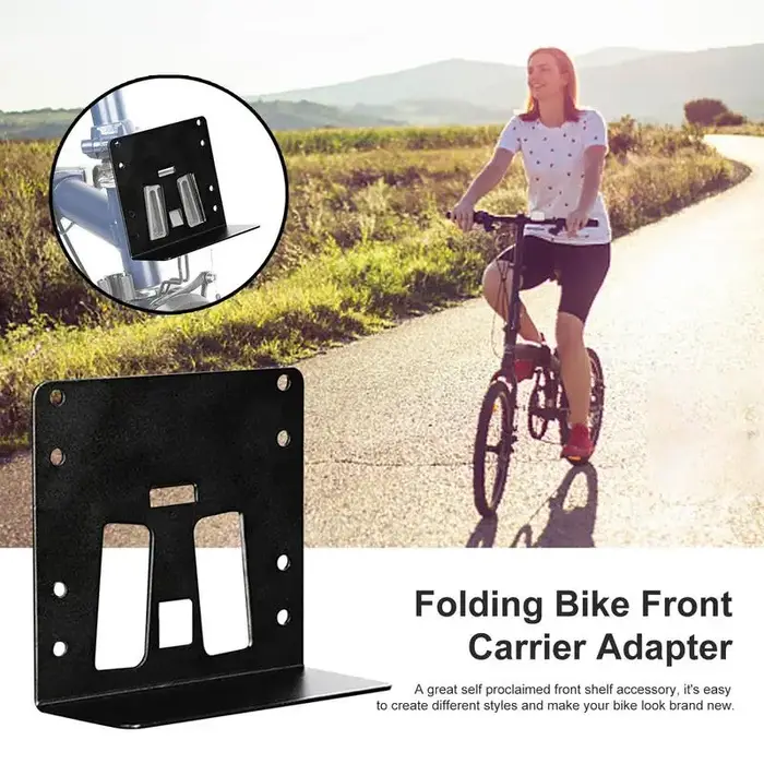 Sac adaptateur avant de vélo pliable en aluminium pour Bromptons, accessoires de cyclisme