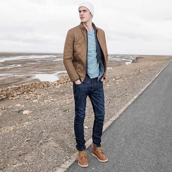 Pantalon de randonnée GOLDEN CAMEL pour homme – Micro-élastique, délavé, taille mi-haute, décontract