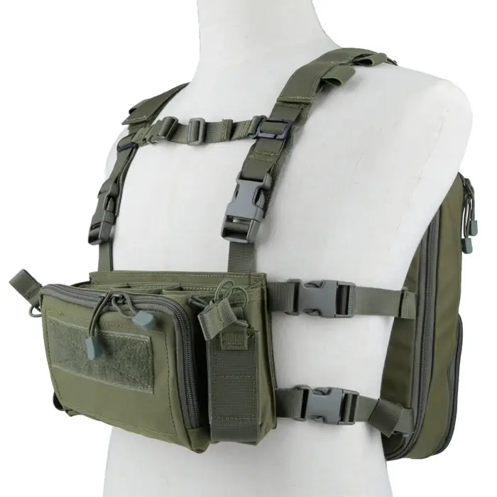 Sac d'alpinisme en plein air de l'armée unisexe Flatpack D3 Plus sac à dos d'hydratation plate-forme de poitrine gilet fusil AK M4 cintre utilitaire pochette ventrale