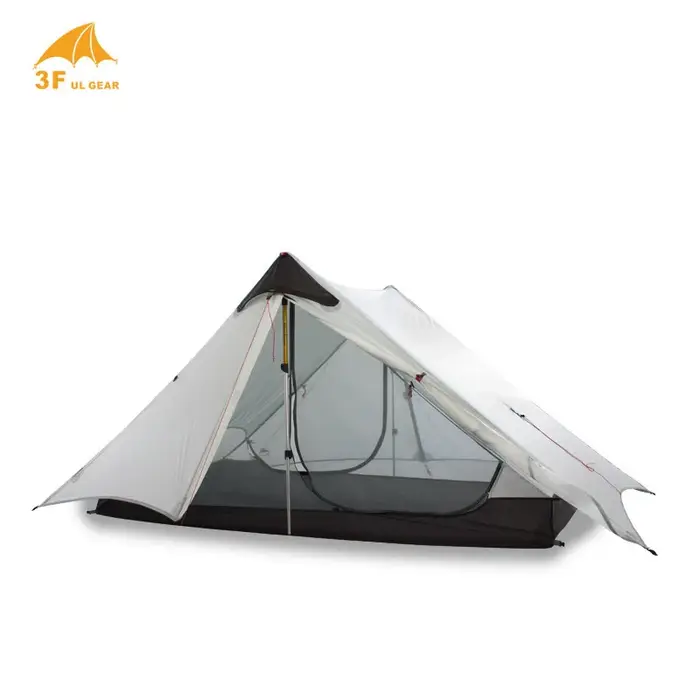 2 3F UL GEAR 2 personnes 1 personne en plein air ultra-léger tente de Camping 3 saisons 4