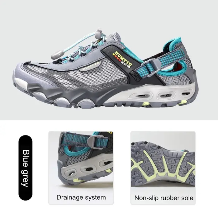HUMTTO-Chaussures de Randonnée et Pataugeoire pour Homme, Baskets d'Extérieur Respirantes à vaccage 