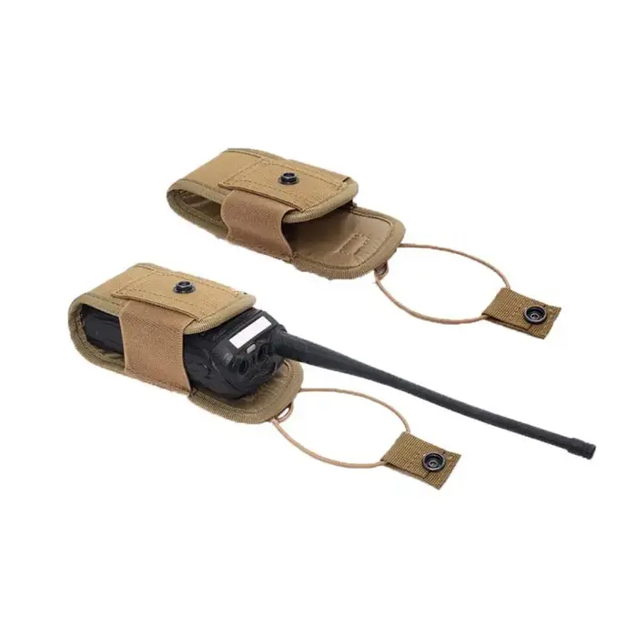 Sac tactique d'extérieur pour talkie-walkie, étui de transport radio multifonctionnel, sac d'accessoires camouflage, sac pour appareil de communication sans fil sportif
