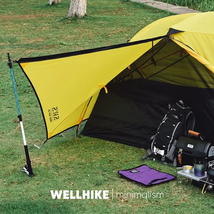 Tente de camping WELLHIKE ultralégère pour 2 personnes