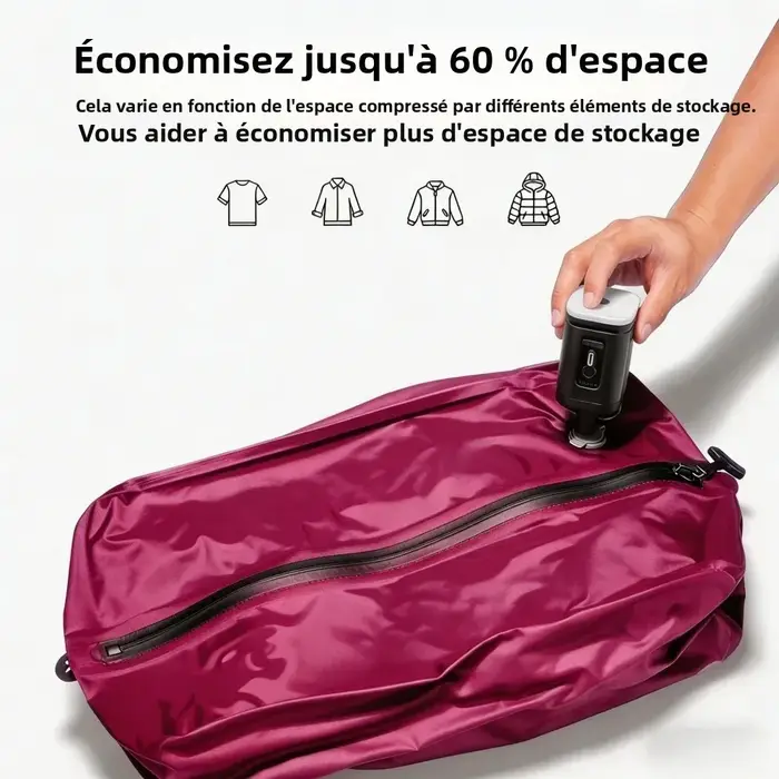 Sacs de compression sous vide portables pour le camping et les voyages