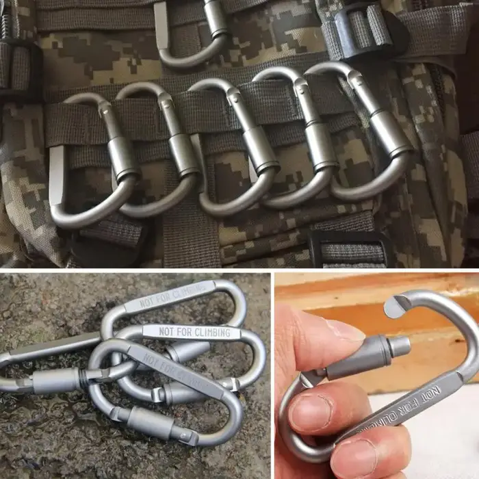Mousqueton Kit de voyage équipement de Camping alliage d'aluminium