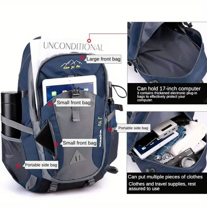 Nouveau 40L sac de randonnée en plein air sac à bandoulière pour hommes et femmes sac de sport sac à dos de voyage de loisirs grande capacité