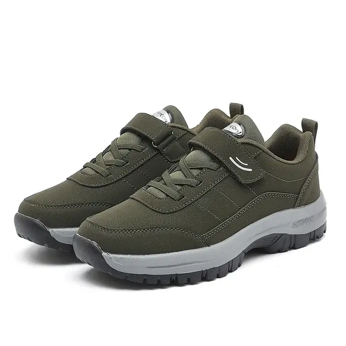 Chaussures de randonnée pour hommes et femmes 2025 avec bandes élastiques chaussures de sport antidérapantes chaussures de course de voyage en plein air confortables noir