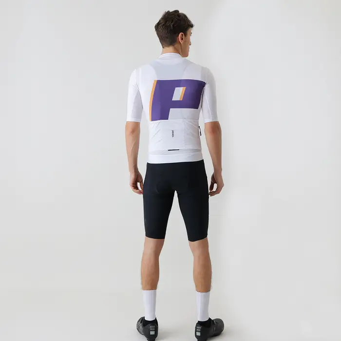 SPEXCEL-Maillot de Cyclisme PRO à Manches Courtes, Adapté à la Course Italienne, Tissu observateur e