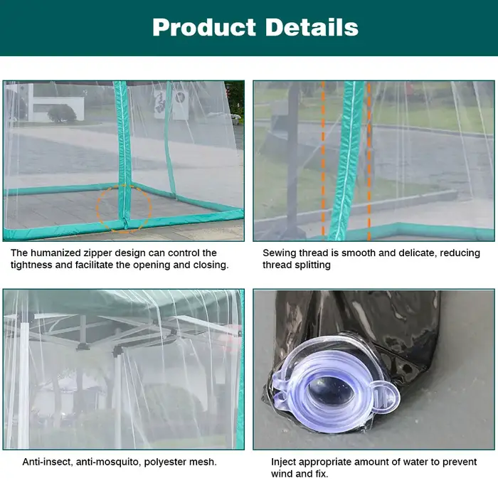Tente d'ombrage de camping pour jardin extérieur