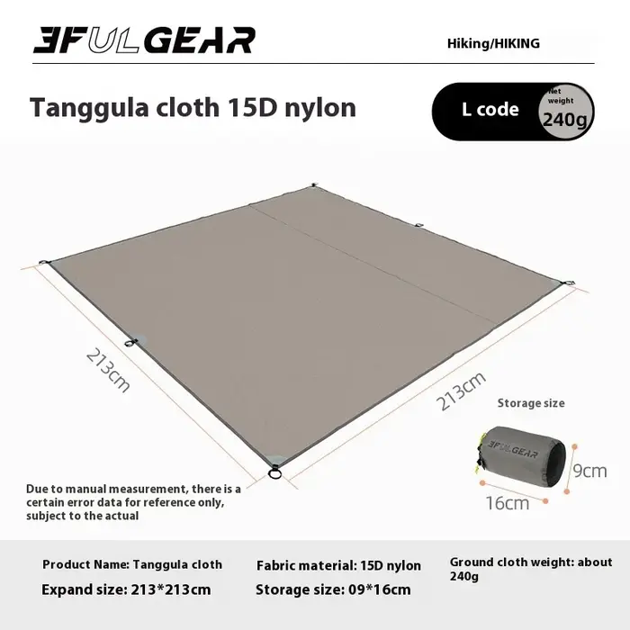 Feuille de sol pour tente UL GEAR 3F