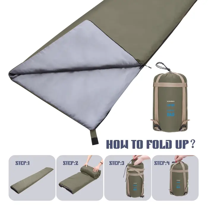 Sac de couchage enveloppe ultraléger pour adultes