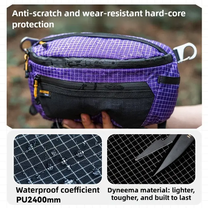 UHMWPE sac de poitrine ultraléger étanche sac de cyclisme tactique Molle VTT randonnée unisexe accessoires de sport de plein air