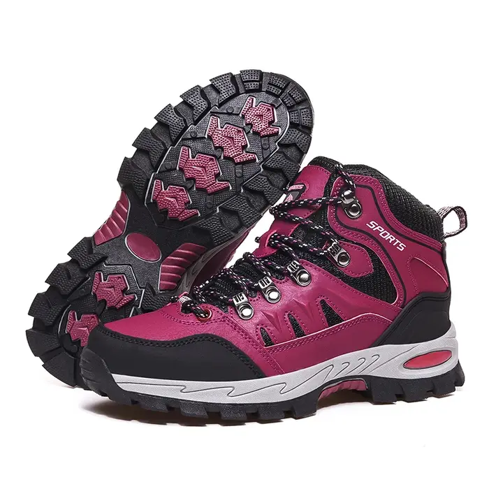 Bottes de randonnée d'extérieur grande taille pour hommes et femmes, antidérapantes, à lacets, pour 