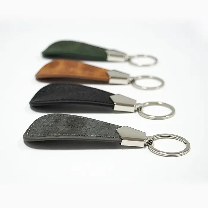 Chausse-pied en métal, Mini cornes à chaussures, lève-chaussures, Portable, de voyage, avec poignée en cuir, chausse-pied de déduction pour porte-clés