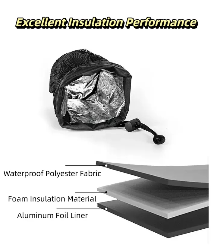 Sac isotherme pour bouteille d'eau de vélo