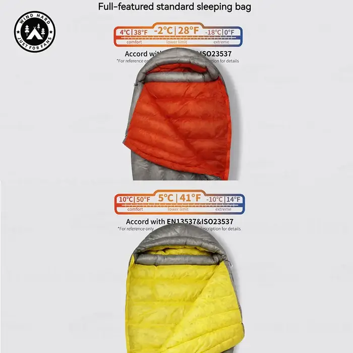 Sac de couchage en duvet ultraléger AEGISMAX Dusk 4 ℃ -2 ℃ Sac