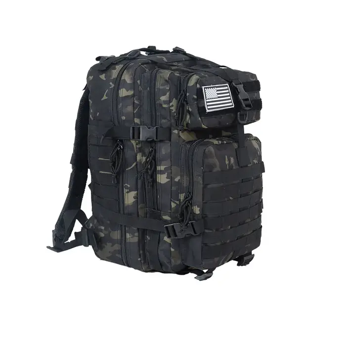 50 litres extérieur tactique double épaule grand 3P sac à dos Backcountry cyclisme sport sac à dos voyage attaque camouflage multi-fu
