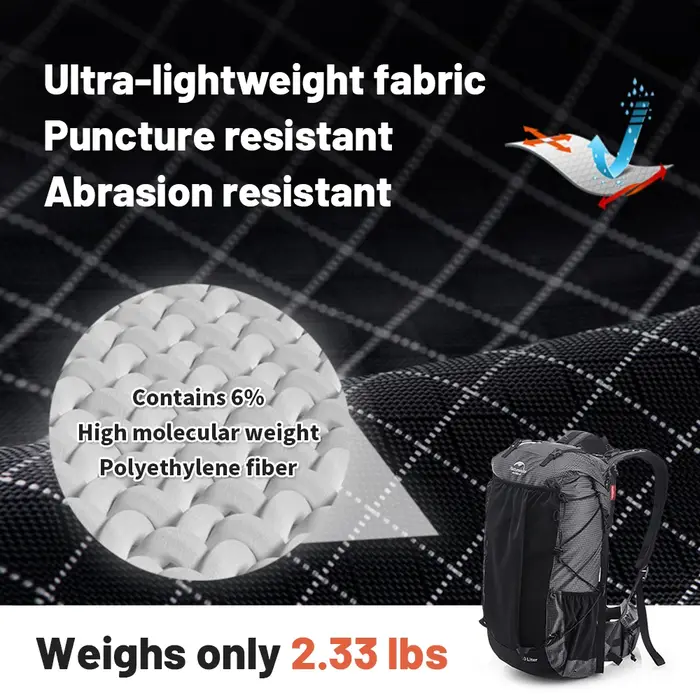 Naturerandonnée Camping sac à dos 60 + 5L grande capacité étanche sac d'escalade ultraléger voyage h