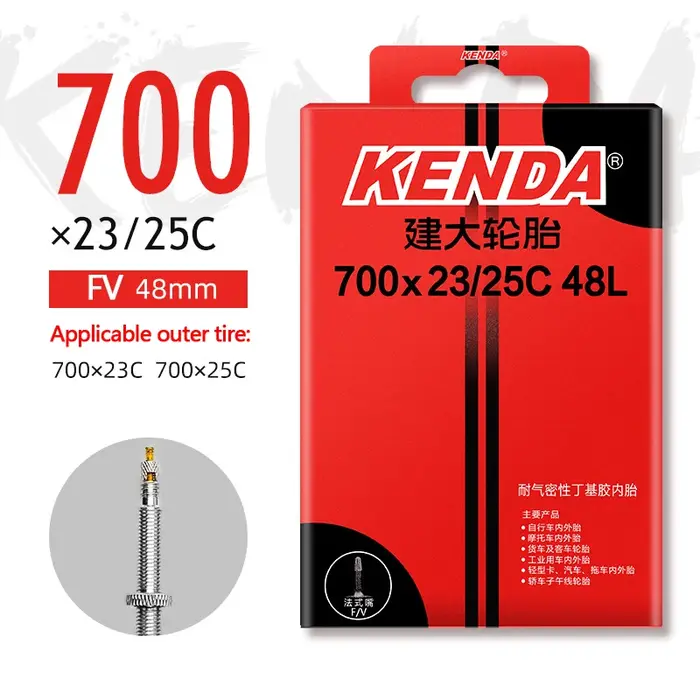 KENDA chambre à air de vélo 1PC 700C 23-25C 28-32C 35-43C Schrader Presta caoutchouc butyle vtt