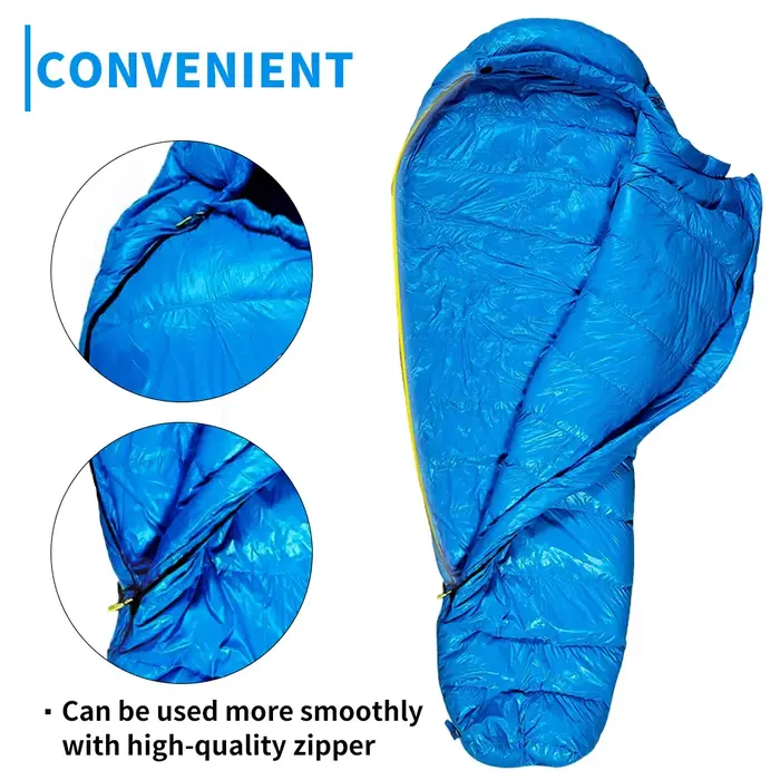Soomloom garder au chaud en duvet rempli adulte momie Style sac de couchage pour l'hiver en plein air Camping voyage