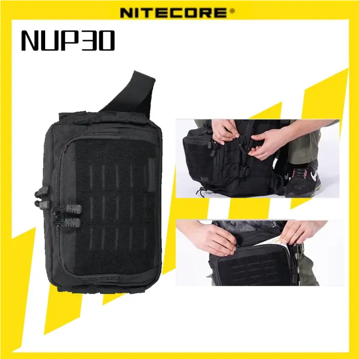 NITECORE NUP30 sac à bandoulière sac à dos multi-usages pochette utilitaire tissu paquet quotidien v