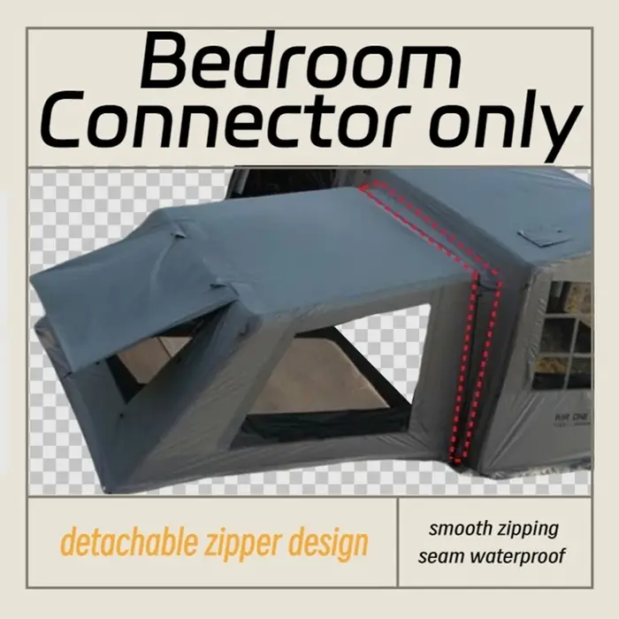 Système de tente pneumatique extensible : connectez plusieurs chambres
