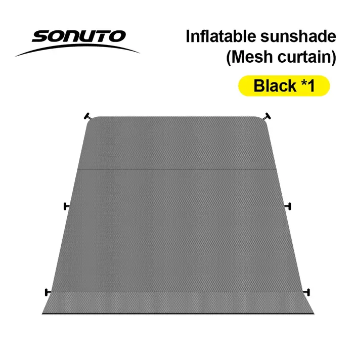 Tente gonflable de luxe Sonuto 3x3m pour glamping, tente esthétique Air Villa, grand salon extérieur