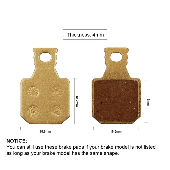 BIKEIN 4 paires de plaquettes de frein hydrauliques pour vélo de montagne pour Magura M5 M7 MT5 MT7