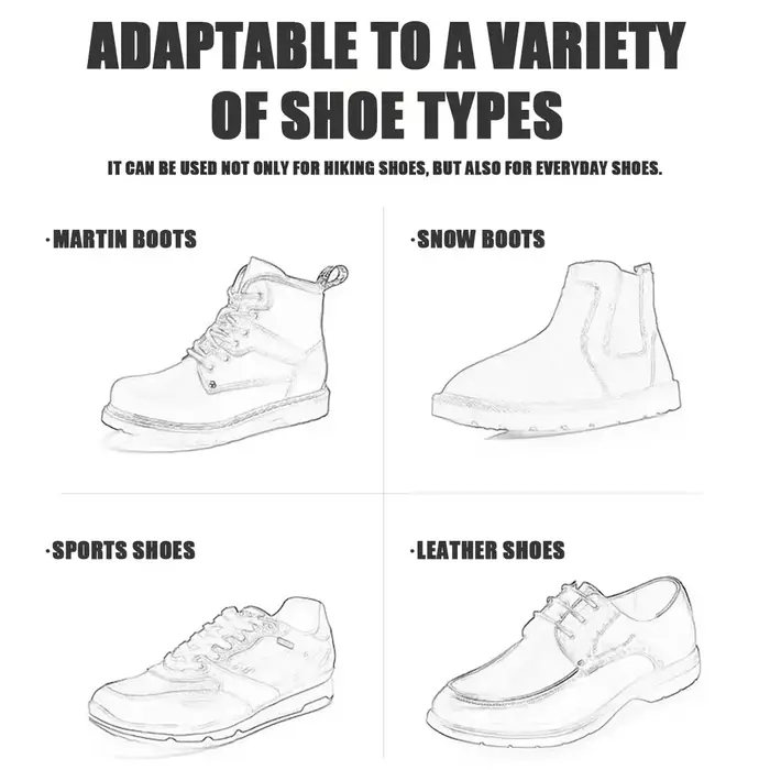 1 paire 5 goujons anti-dérapant glace neige Camping chaussures de marche bottes de sécurité d'hiver Crampons d'escalade professionnels universels