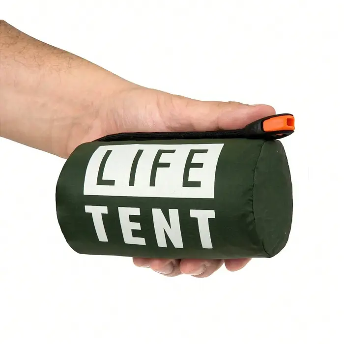 Kit de tente de survie pour 2 personnes, abri d'urgence, Bivy, Tube Mylar, sac de couchage, imperméa
