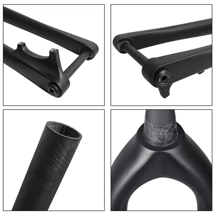 BXT 29er carbone vtt fourche Boost 110*15mm frein à disque fourche de vélo 29 "pouces conique 1-1/8