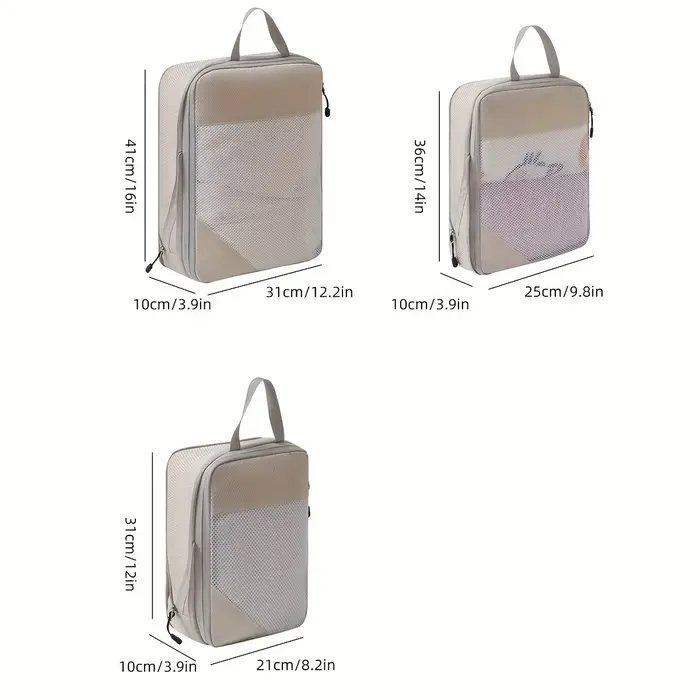 Sacs de Compression de voyage 3 pièces